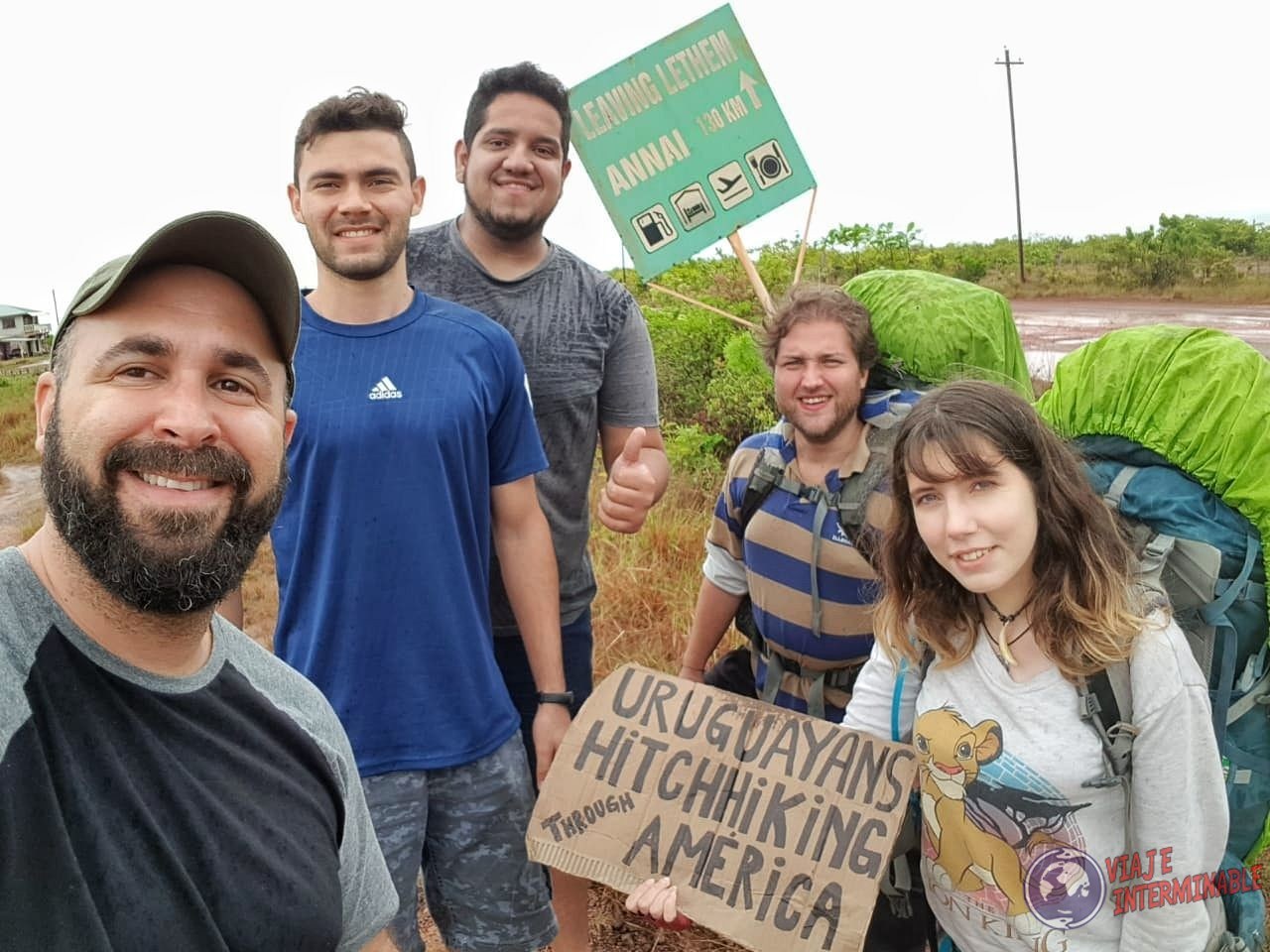 Con Couchsurfers en Lethem