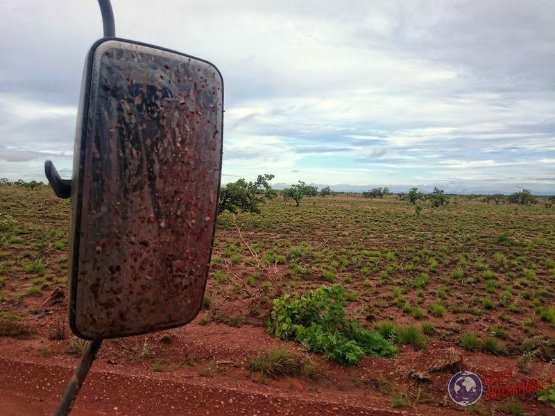 Guyana espejo retrovisor ruta