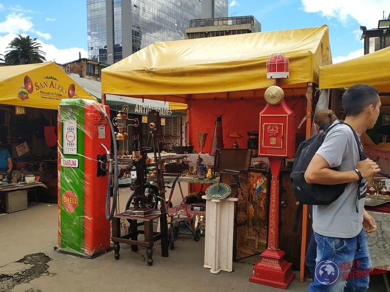 Feria de pulgas cosas antiguas en Bogota