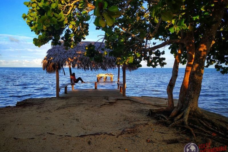 Belice Muelle con Joy Lost Reef Resort Riversdale Belize