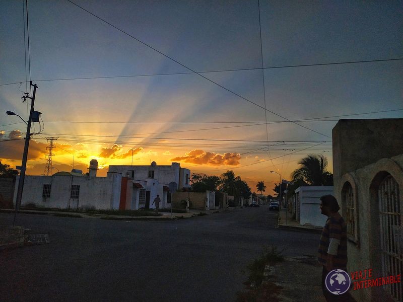 Atardecer Merida Mexico