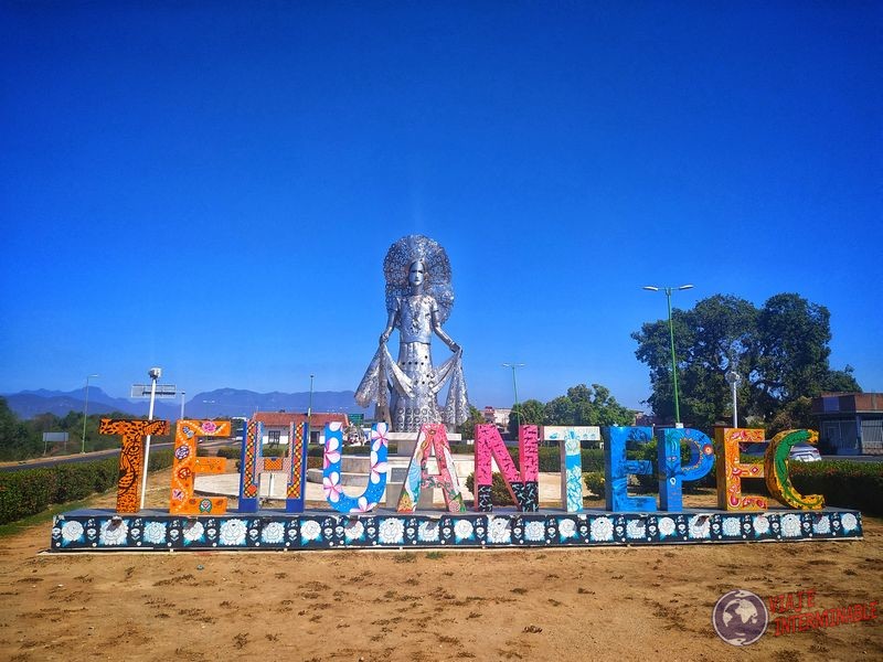 Tehuantepec mujer istmeña y cartel Mexico
