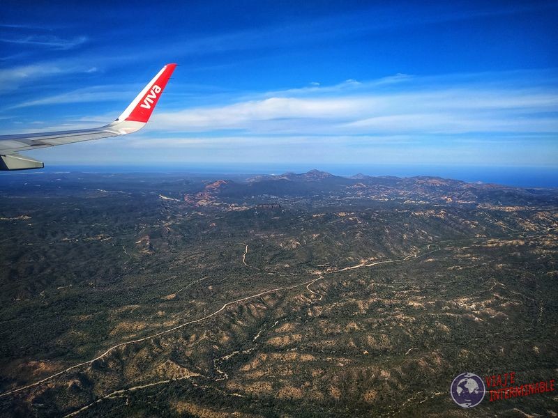 Vuelo hacia Baja California Sur Mexico