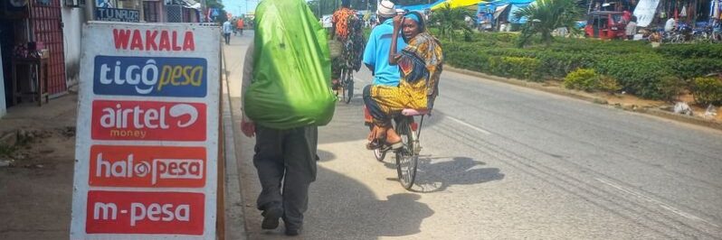 Chica mirando turista Tanga Tanzania Africa