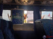 Choclos Maiz asomados ventana Bus Zambia Tanzania